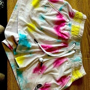 GOAT tie die shorts
